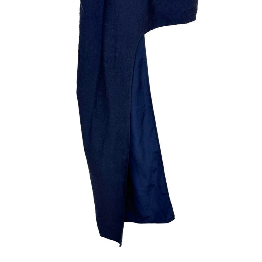 Finders Keepers Asymmetrical Maxi Mini Dress Navy Pink Extra Small - Picture 6 of 11